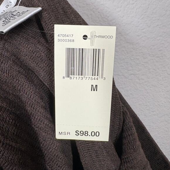 Max Studio Size Medium Knit Fit Flare Skirt Brown Cotton A Line Knee Length - Picture 6 of 6